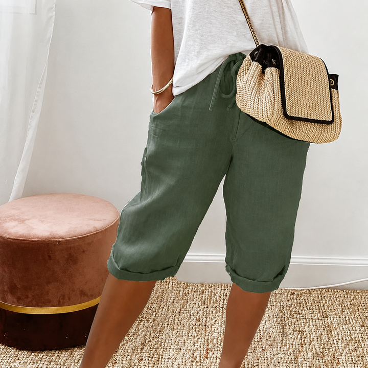 Camille | Shorts Capri à Cordon