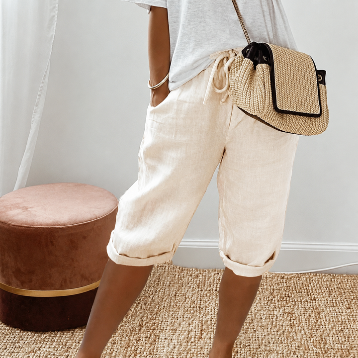 Camille | Shorts Capri à Cordon
