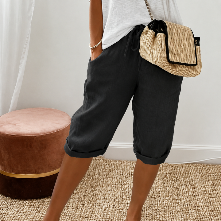Camille | Shorts Capri à Cordon