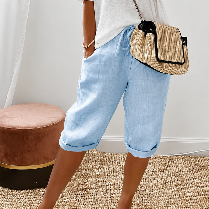 Camille | Shorts Capri à Cordon