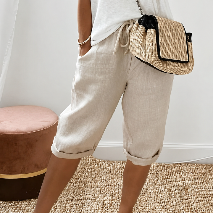 Camille | Shorts Capri à Cordon