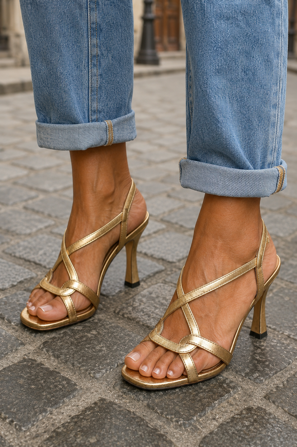 Aurelia | Talons Charmants d'Été Doré