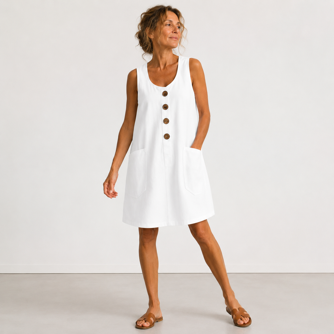 Mandy | Robe en Coton et Lin