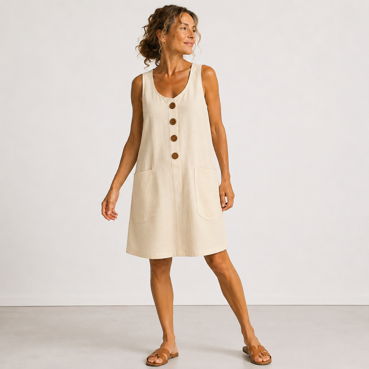 Mandy | Robe en Coton et Lin
