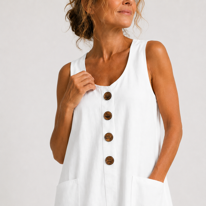 Mandy | Robe en Coton et Lin