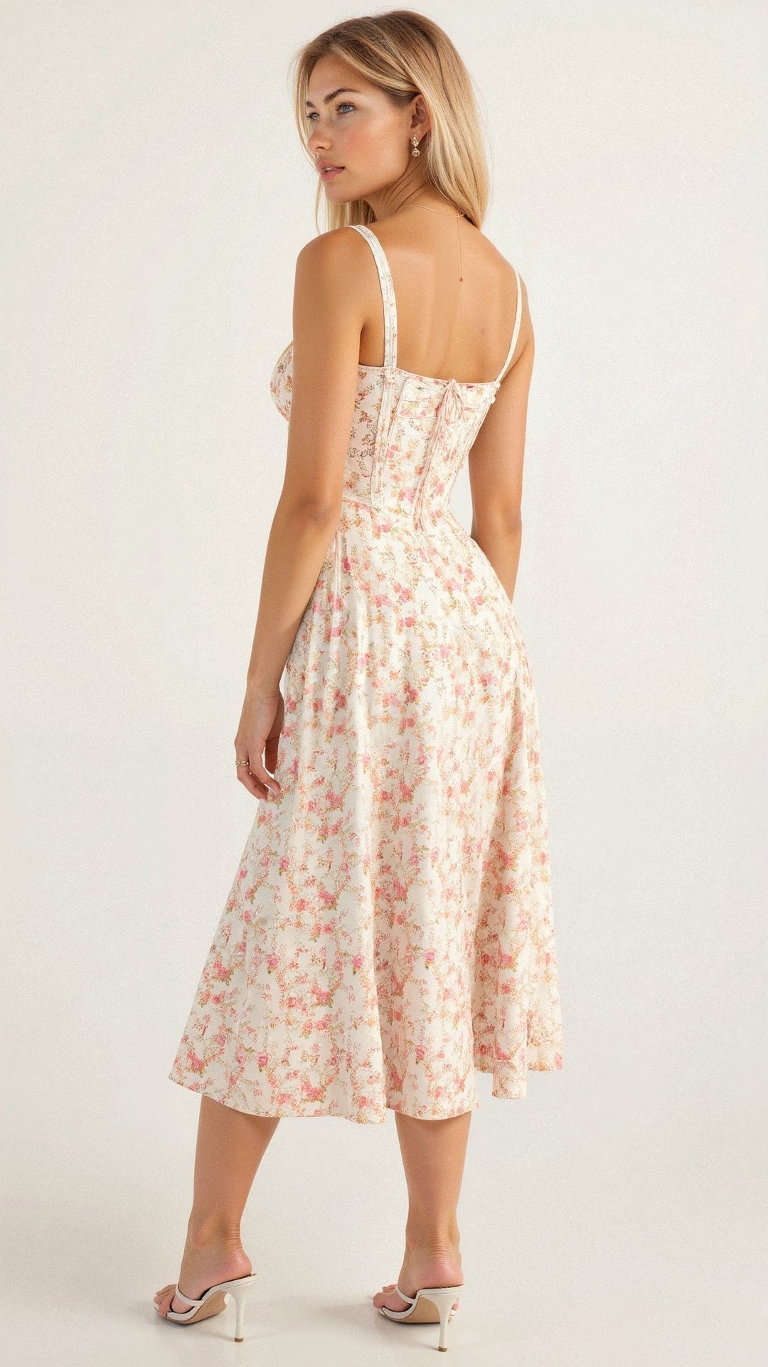 Selena | Robe Midi Fleurie