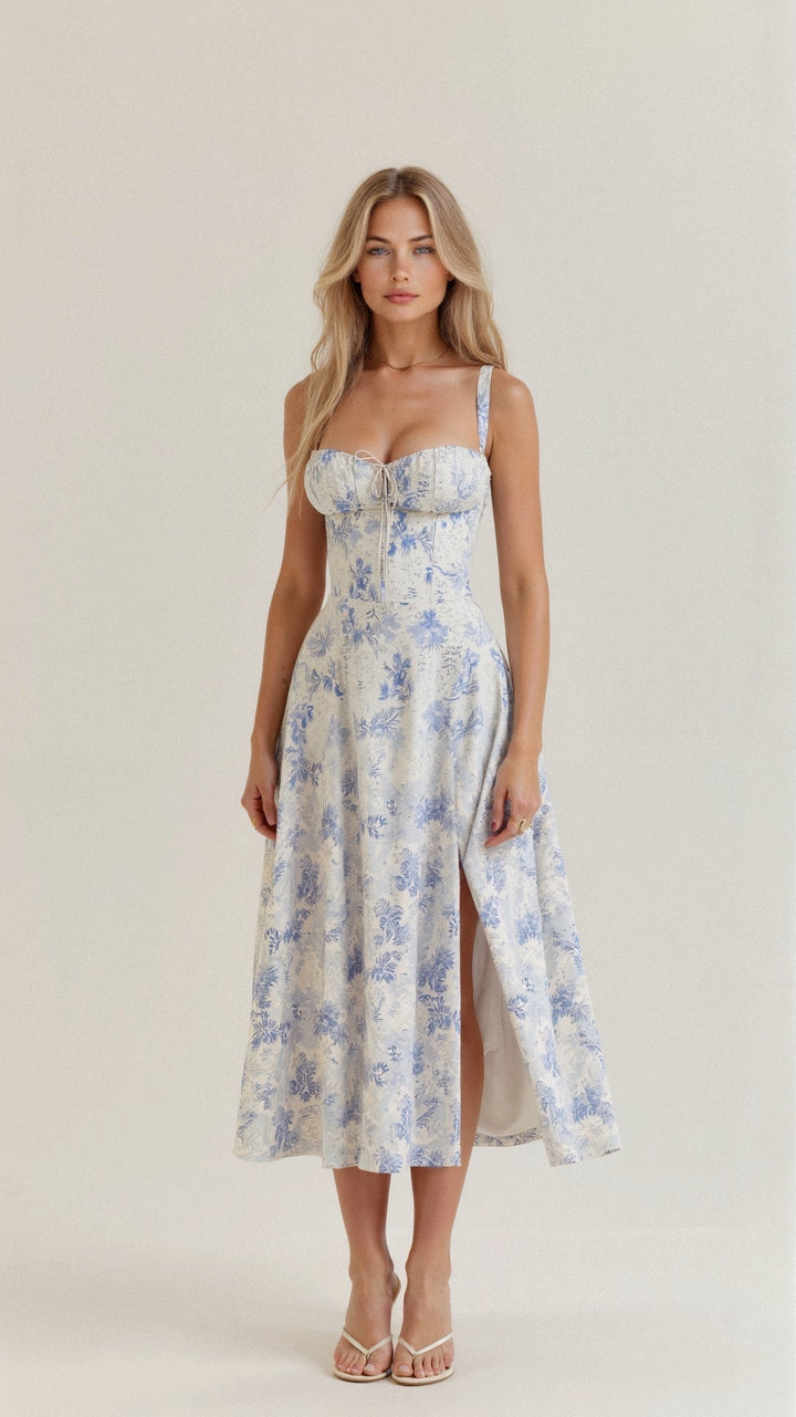 Selena | Robe Midi Fleurie