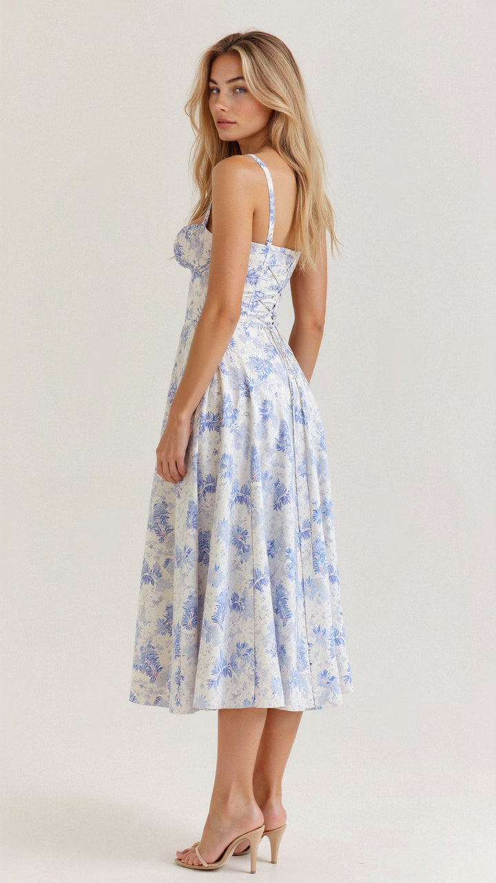 Selena | Robe Midi Fleurie