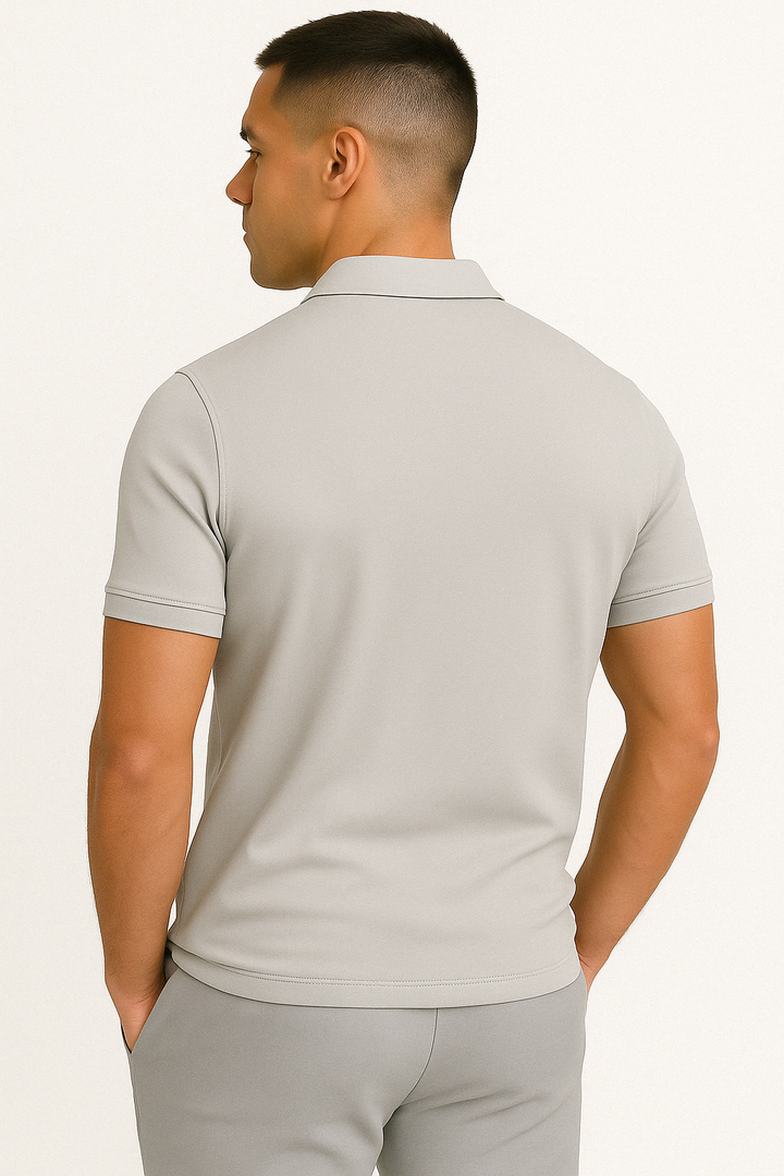 NATHAN | POLO MODERNE AVEC ZIP MI-HAUT
