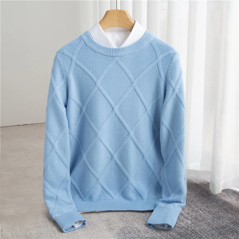 GERALD | Pull Argyle en Cachemire