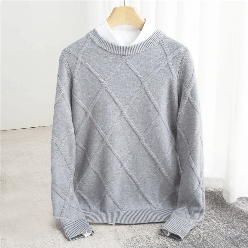 GERALD | Pull Argyle en Cachemire