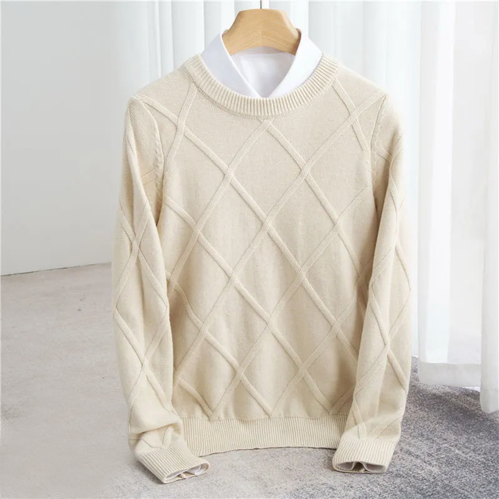GERALD | Pull Argyle en Cachemire