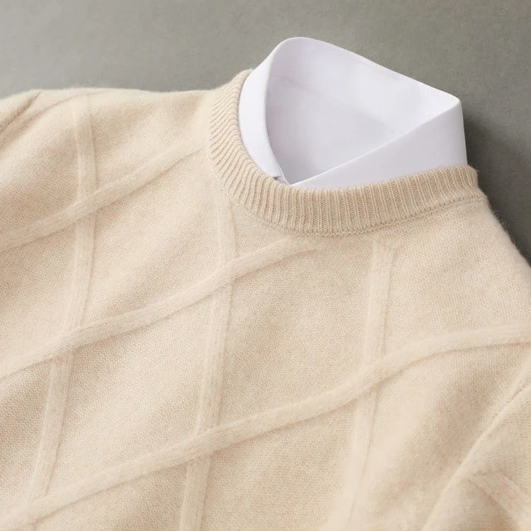 GERALD | Pull Argyle en Cachemire