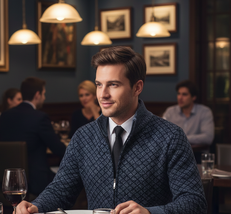 NOAH | GILET MAILLE GAUFRÉE