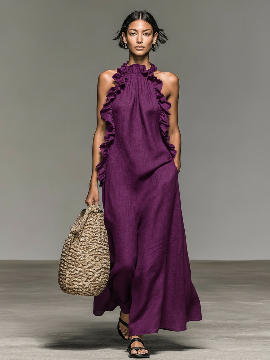 Luna | Robe Maxi avec Poches