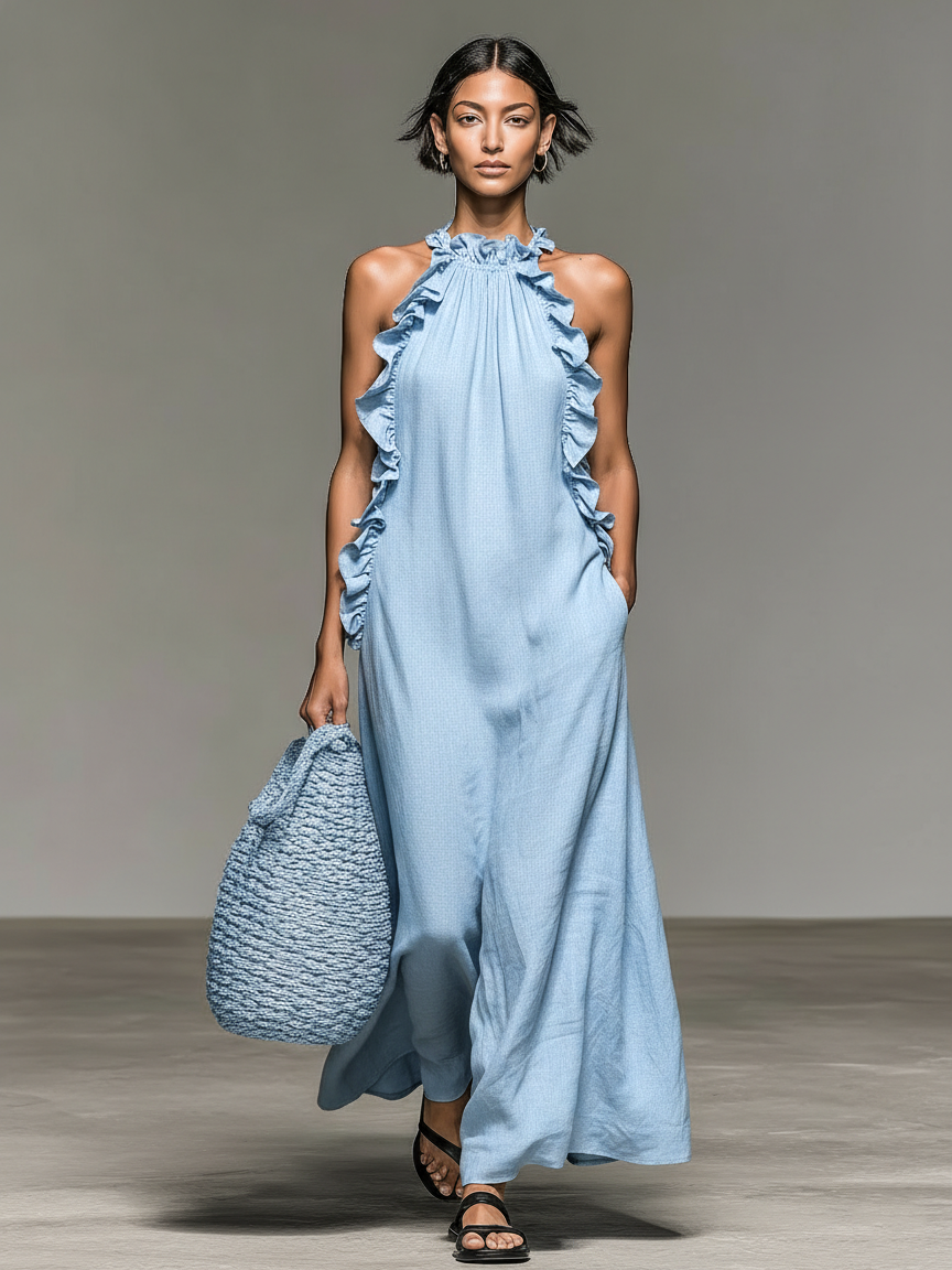 Luna | Robe Maxi avec Poches