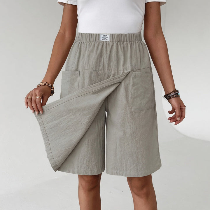 Emelia | Jupe-short à Taille Elastiquée Avec Poches