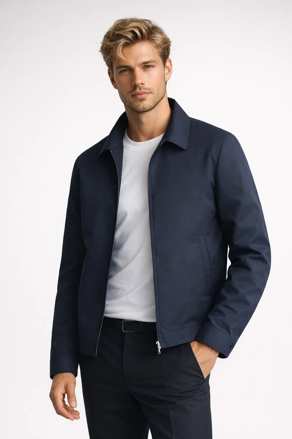 STEVE | VESTE CLASSIQUE À FERMETURE ÉCLAIR