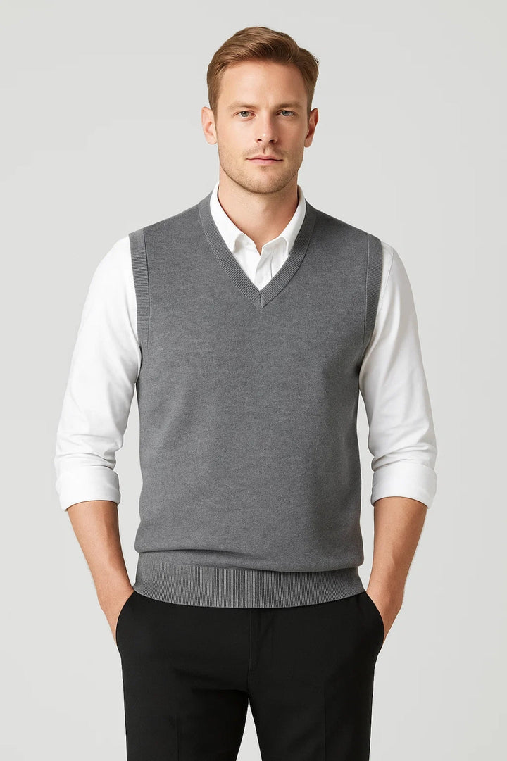NOAH | GILET EN MAILLE À COL EN V
