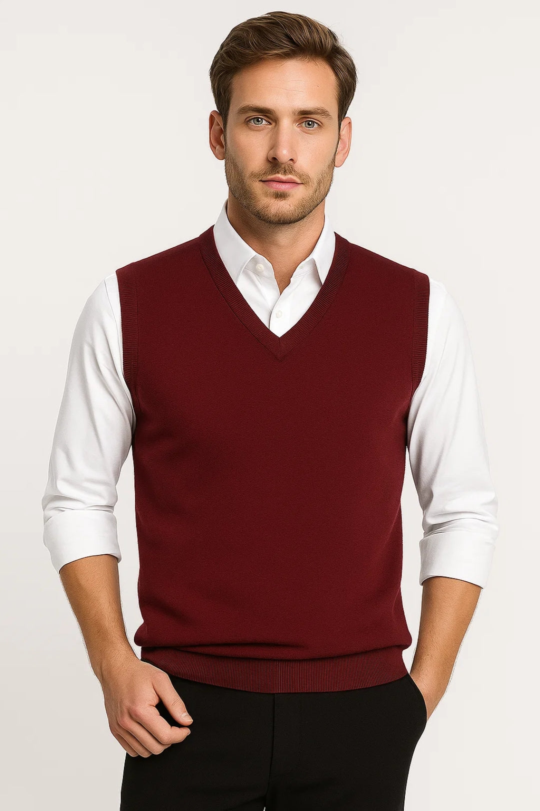 NOAH | GILET EN MAILLE À COL EN V