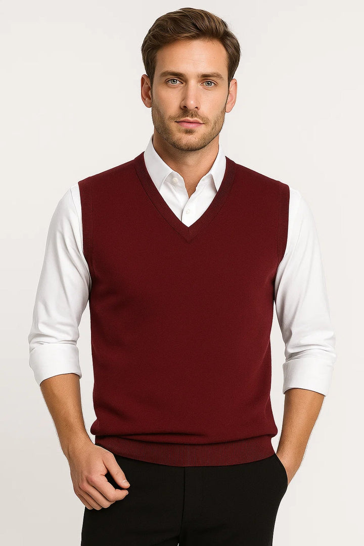 NOAH | GILET EN MAILLE À COL EN V