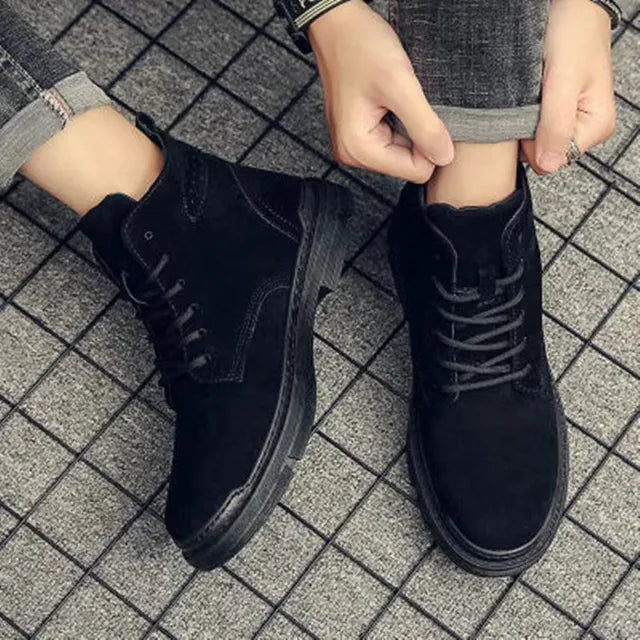 Adrian | Bottines Classiques en Daim à Lacets
