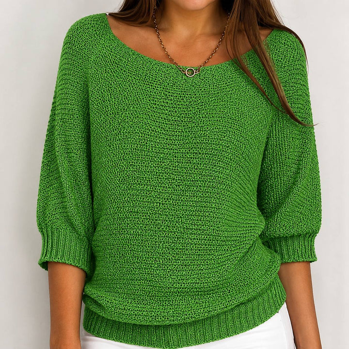 Véronique | Pull léger en maille « Batwing »