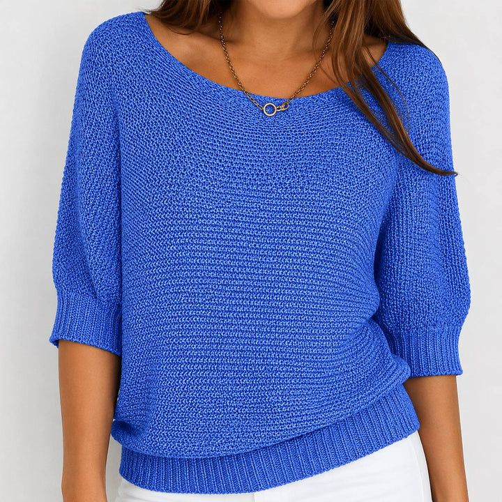 Véronique | Pull léger en maille « Batwing »