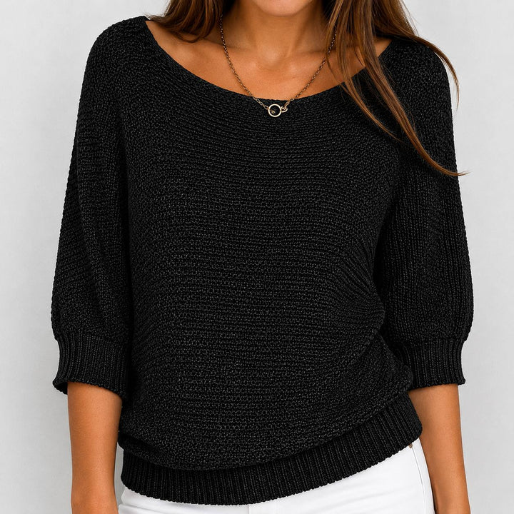 Véronique | Pull léger en maille « Batwing »