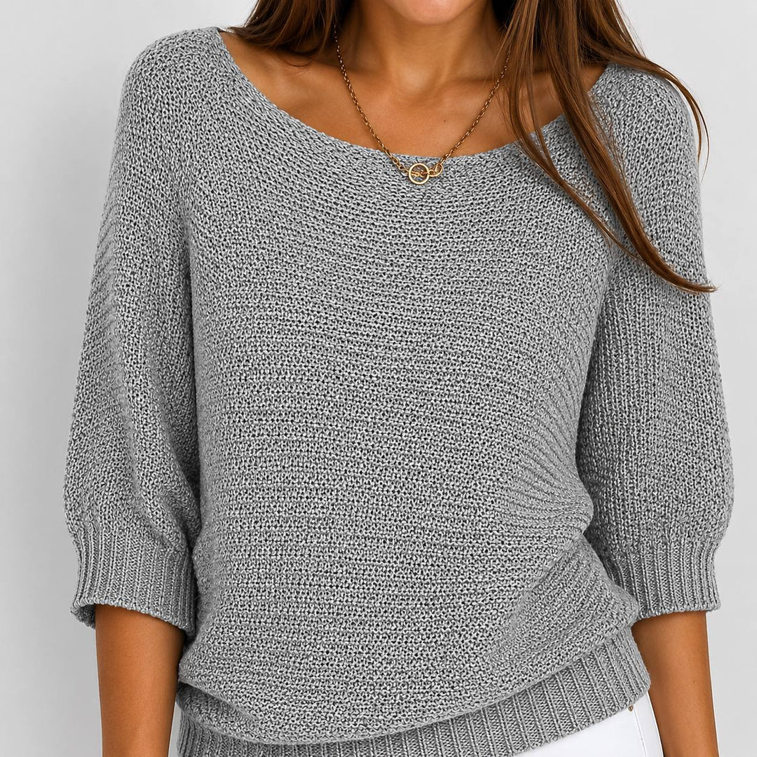 Véronique | Pull léger en maille « Batwing »