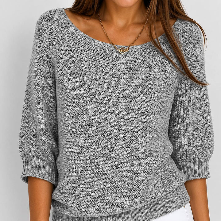 Véronique | Pull léger en maille « Batwing »