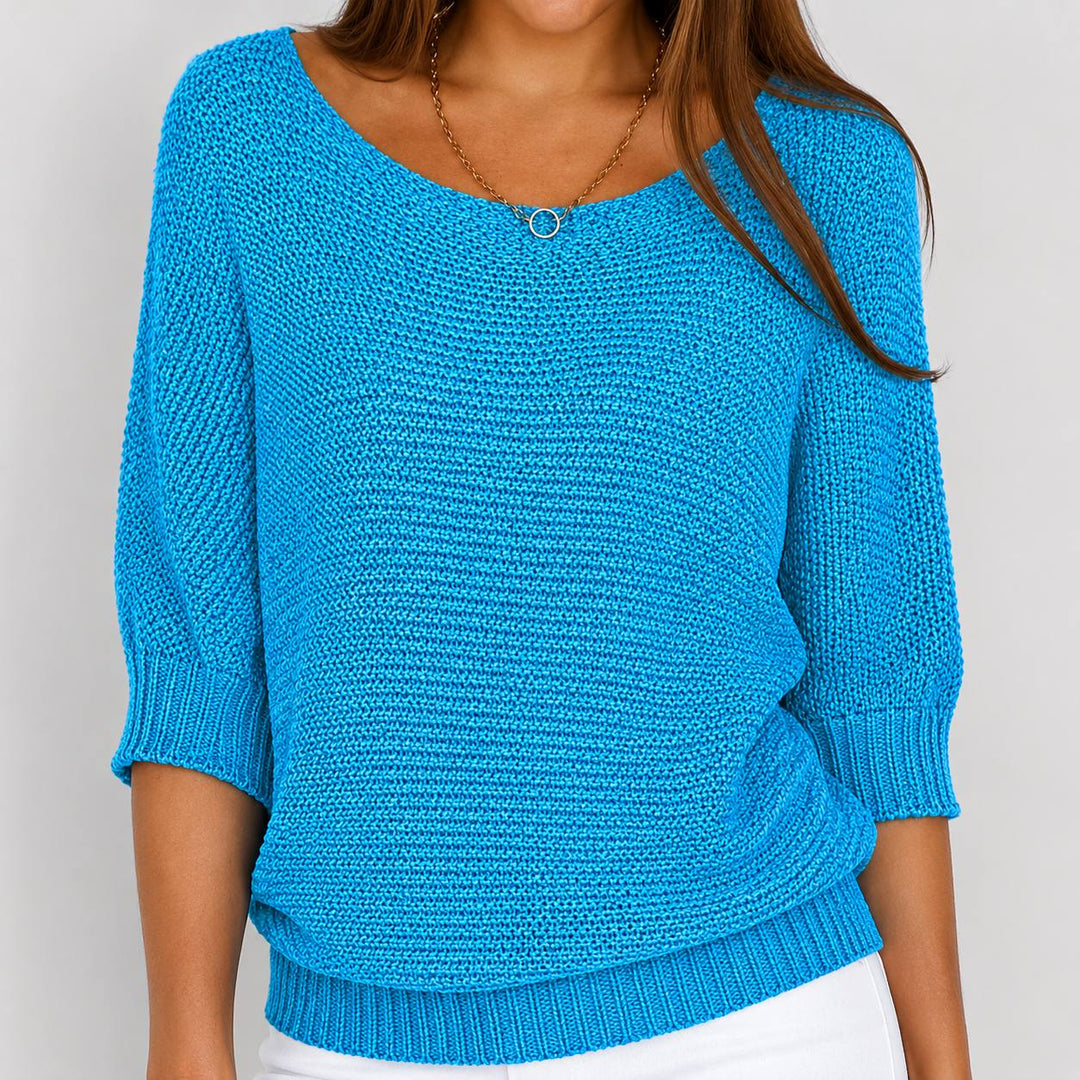 Véronique | Pull léger en maille « Batwing »