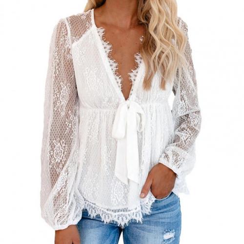 Cyrielle | Blouse Élégante en Dentelle