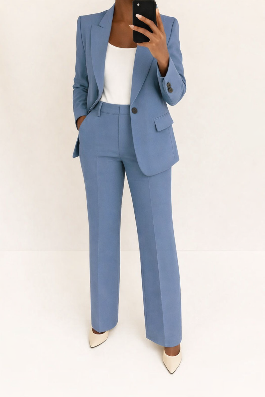 Eleanor | Costume Pantalon Ajusté Formelle Structuré