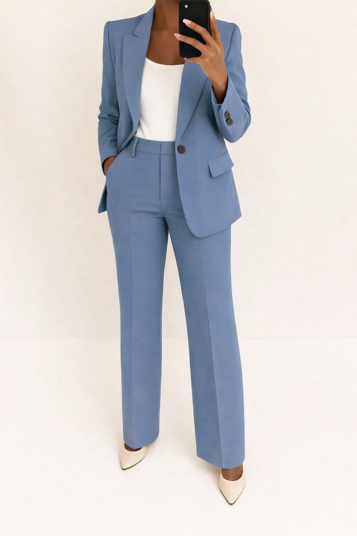 Eleanor | Costume Pantalon Ajusté Formelle Structuré
