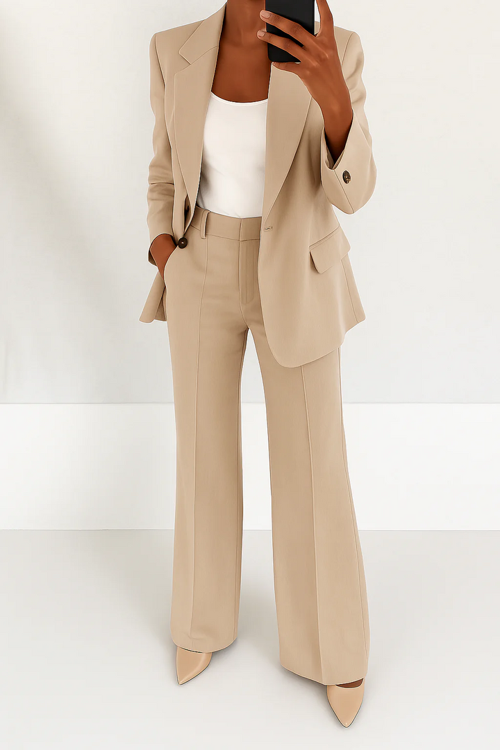 Eleanor | Costume Pantalon Ajusté Formelle Structuré