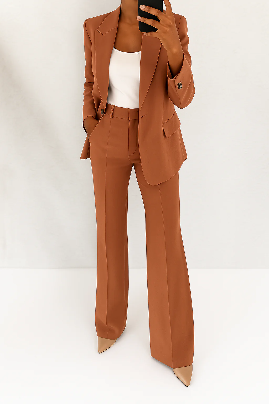 Eleanor | Costume Pantalon Ajusté Formelle Structuré