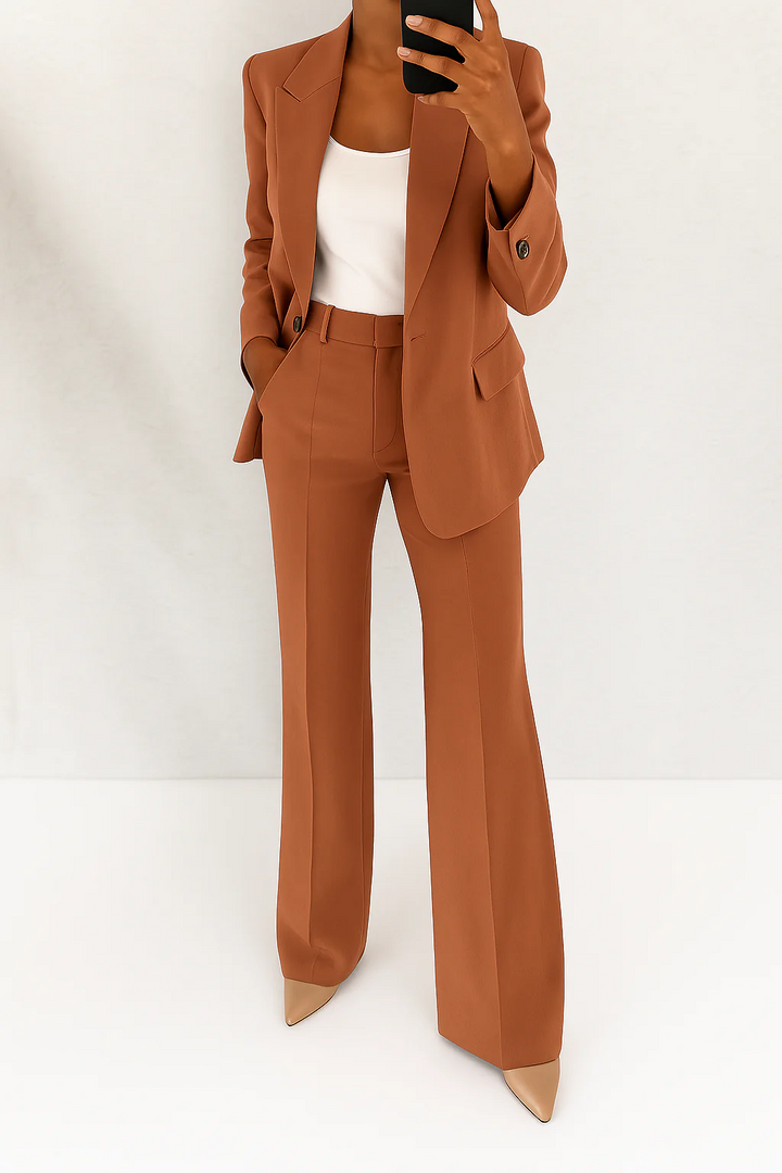 Eleanor | Costume Pantalon Ajusté Formelle Structuré