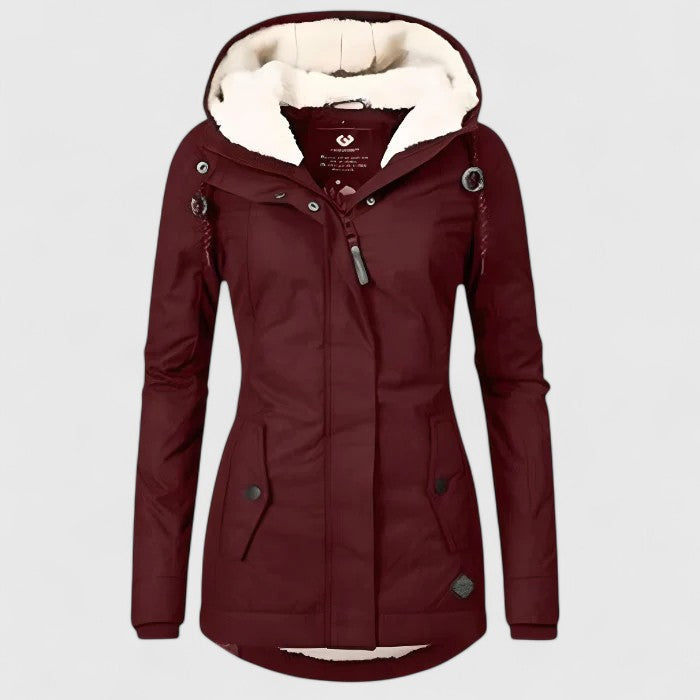 Nora | Manteau D'hiver Imperméable à Capuche