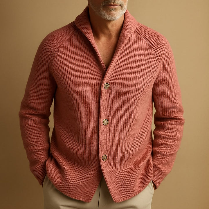 RICK | CARDIGAN EN LAINE CÔTELÉE