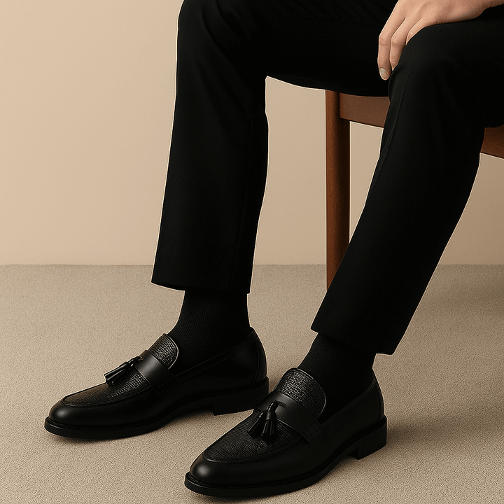 Carter | Mocassin à Pampilles en Cuir de Veau