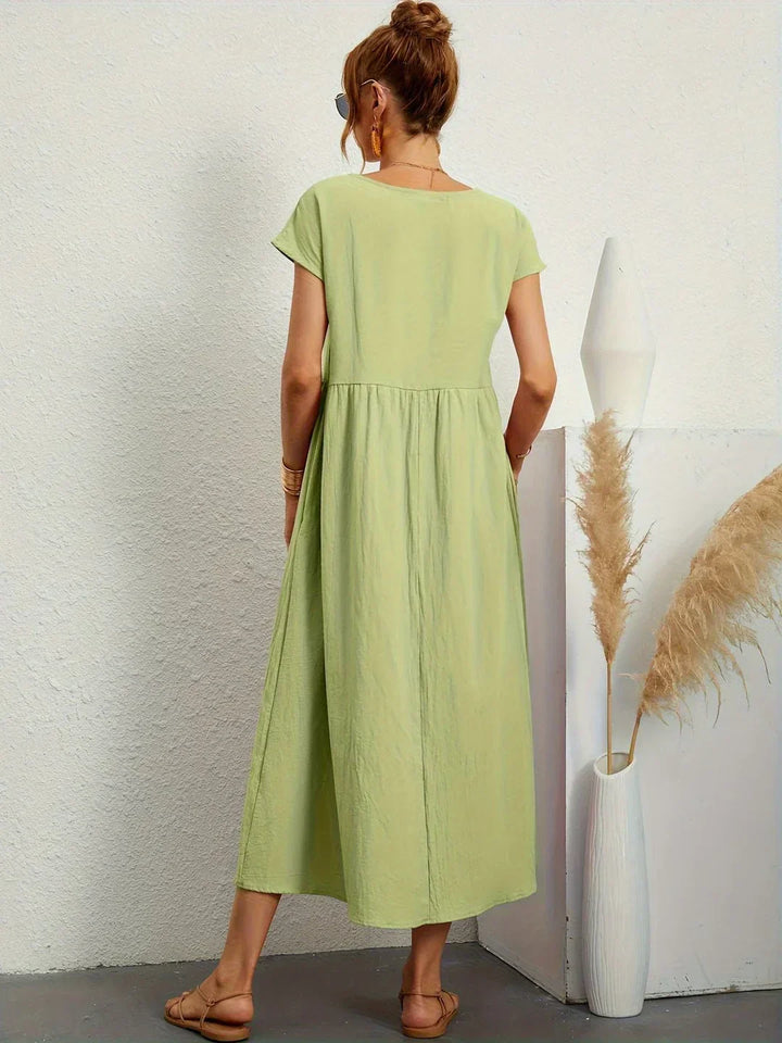 Gabrielle™ - Robe midi fluide élégance intemporelle