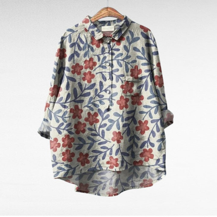 Émilie | Chemise Élégante à Motif Émilie