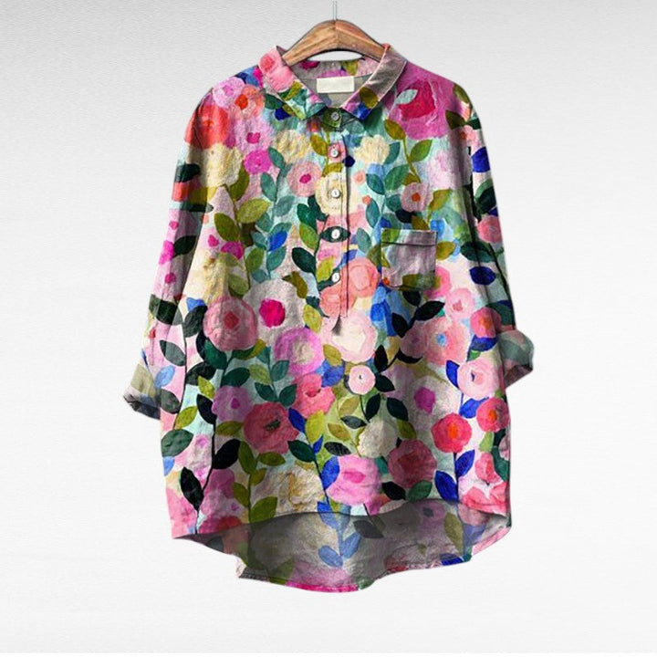 Émilie | Chemise Élégante à Motif Émilie