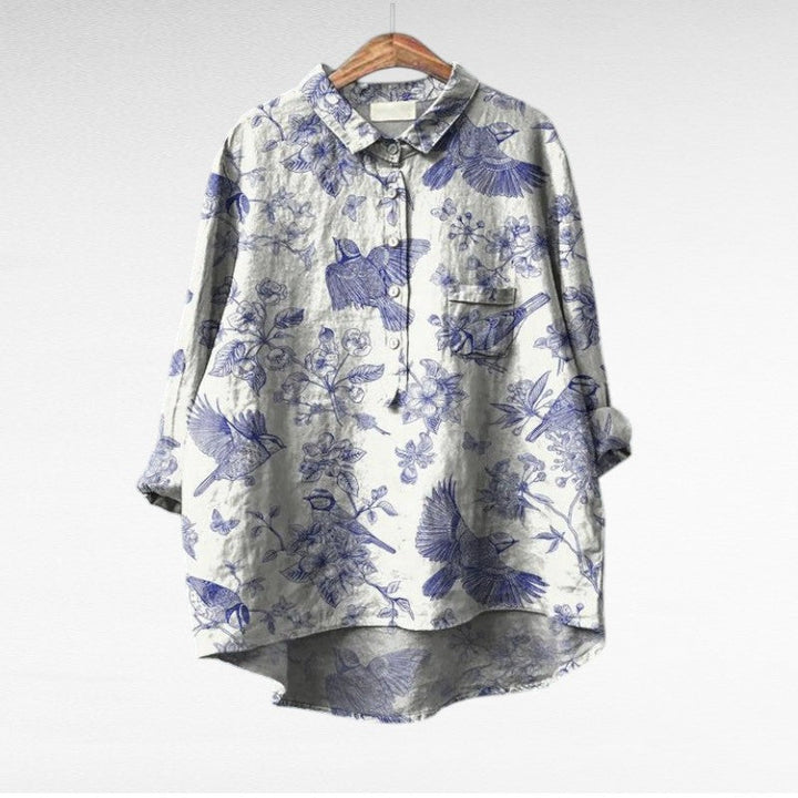 Émilie | Chemise Élégante à Motif Émilie