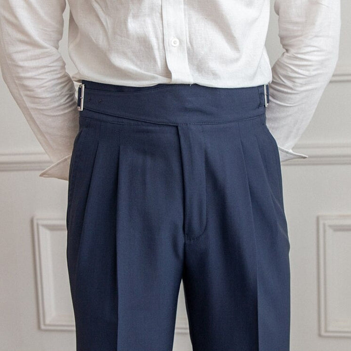 Timothy | Pantalon Fluide Taille Haute Elégant