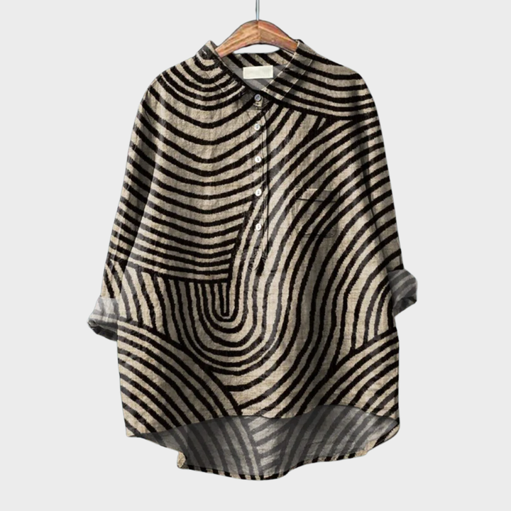 Émilie | Chemise Élégante à Motif Émilie