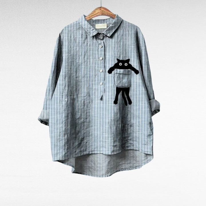 Émilie | Chemise Élégante à Motif Émilie