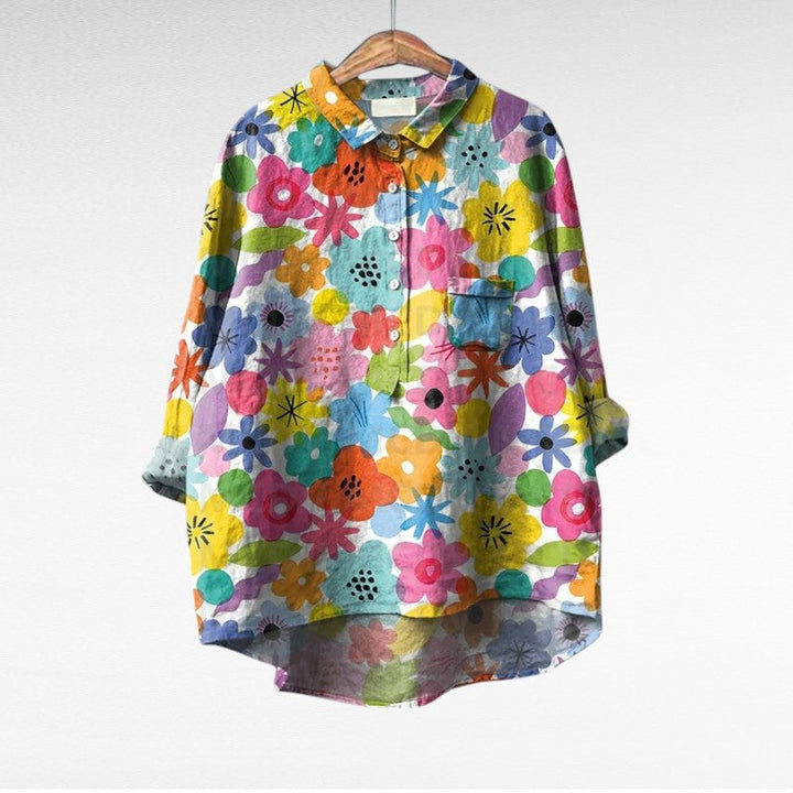 Émilie | Chemise Élégante à Motif Émilie