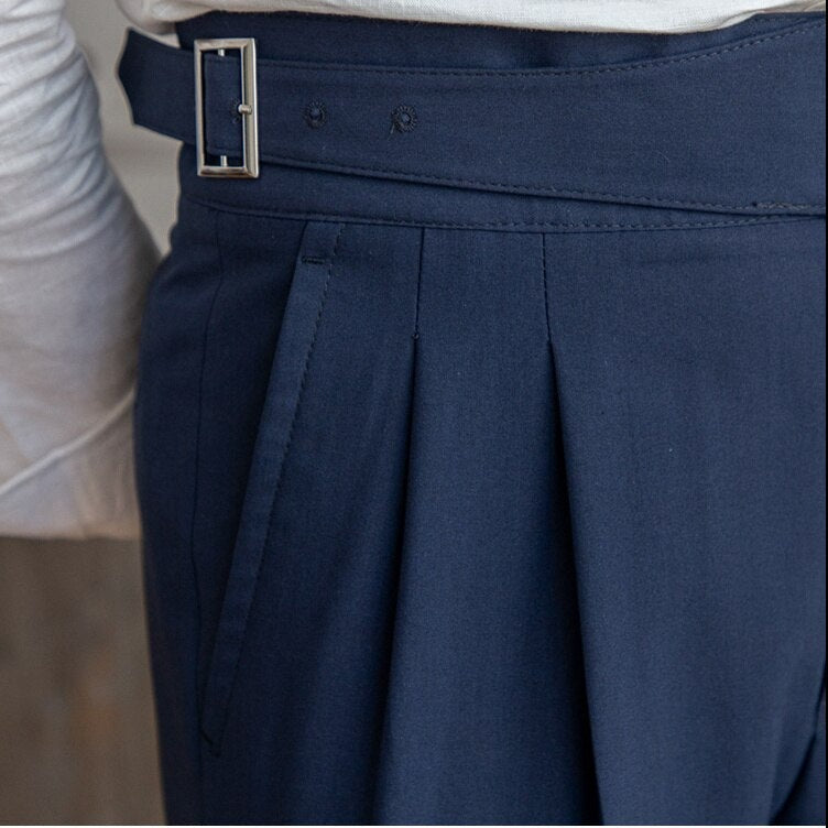 Timothy | Pantalon Fluide Taille Haute Elégant